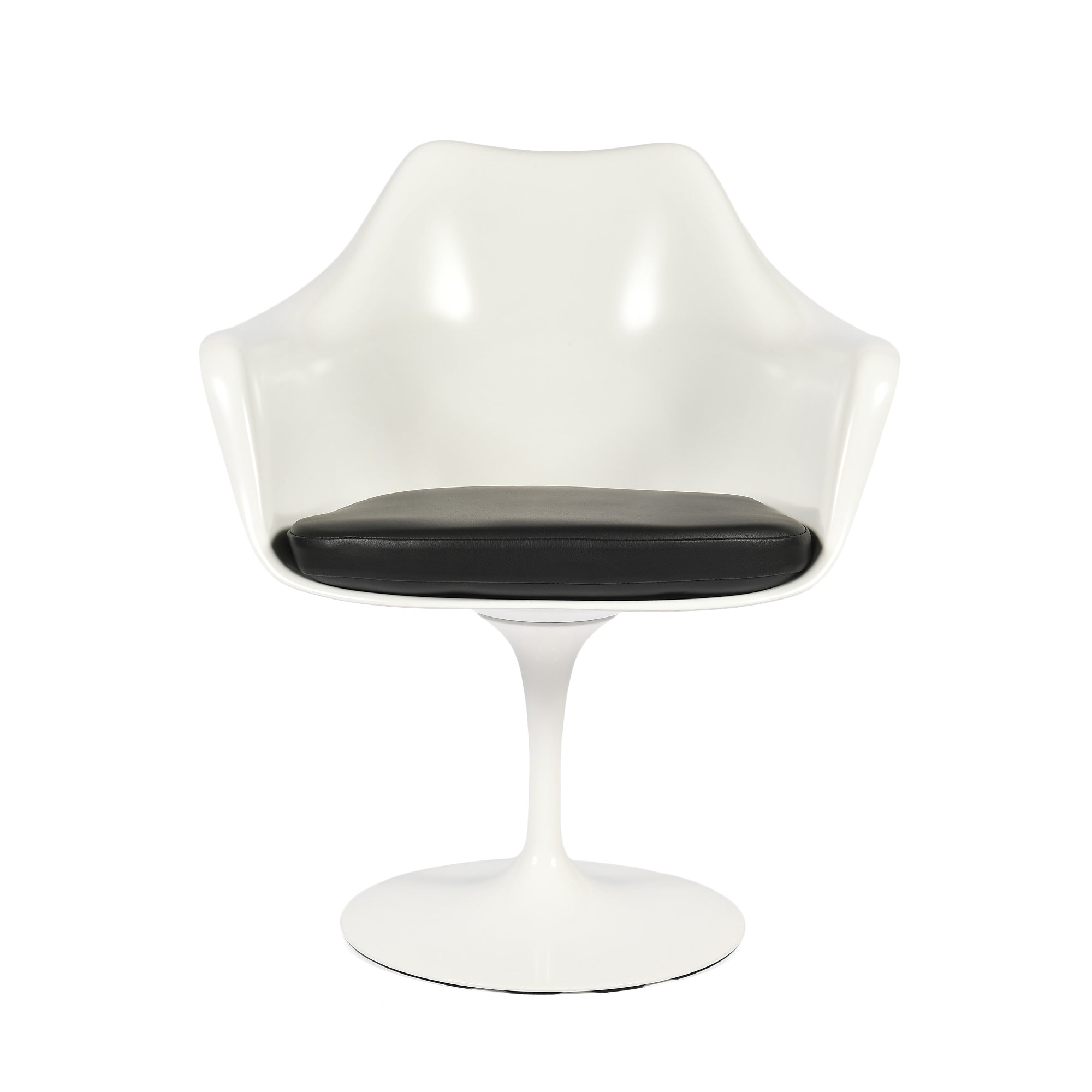 Saarinen Tulip Armchair Black Leather by Knoll – The Conran Shop