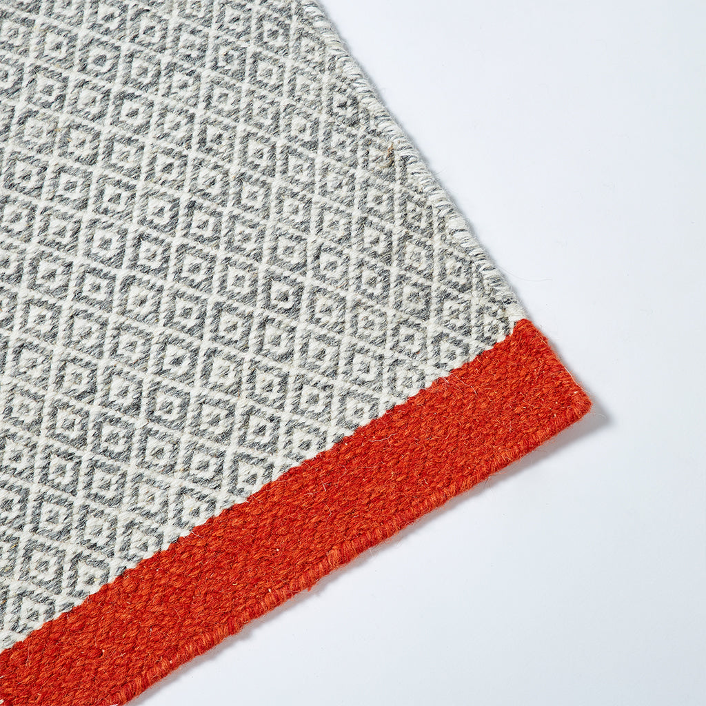 Conran Rugs Mini Diamond Ivory & Firecracker Kilim Rug - 200 x 300cm | The Conran ...