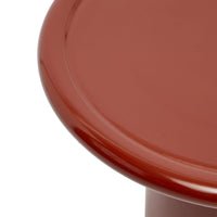 Mag Round Tall Side Table - Red