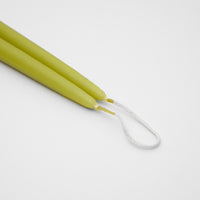 Taper Candle Pair 40cm in Lime