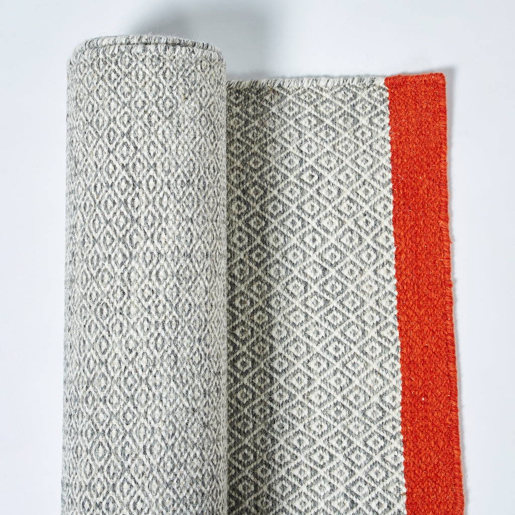 Conran Rugs Mini Diamond Ivory & Firecracker Kilim Rug - 200 x 300cm | The Conran ...