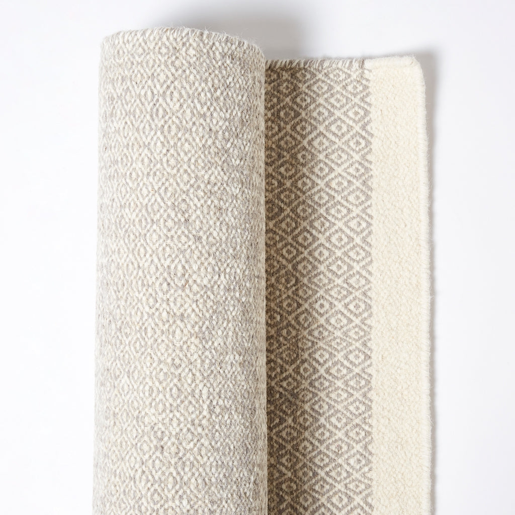 Conran Rugs Mini Diamond Grey Kilim Rug - 170 x 240cm | The Conran Shop Kuwait