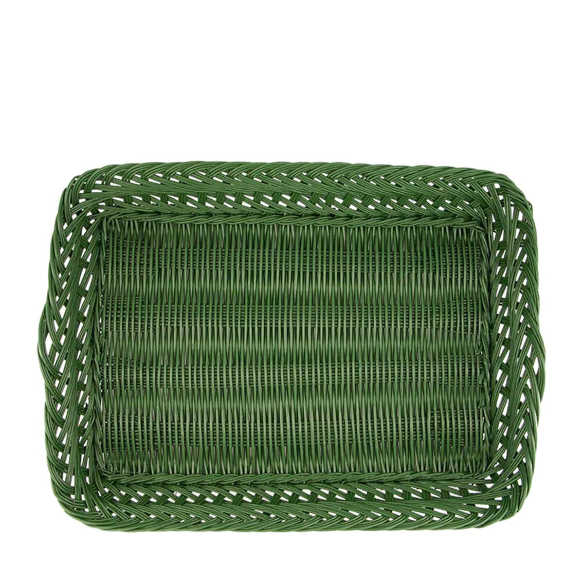 Vitoria Green Wicker Tray - Large