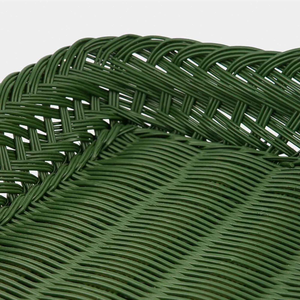 Vitoria Green Wicker Tray - Large