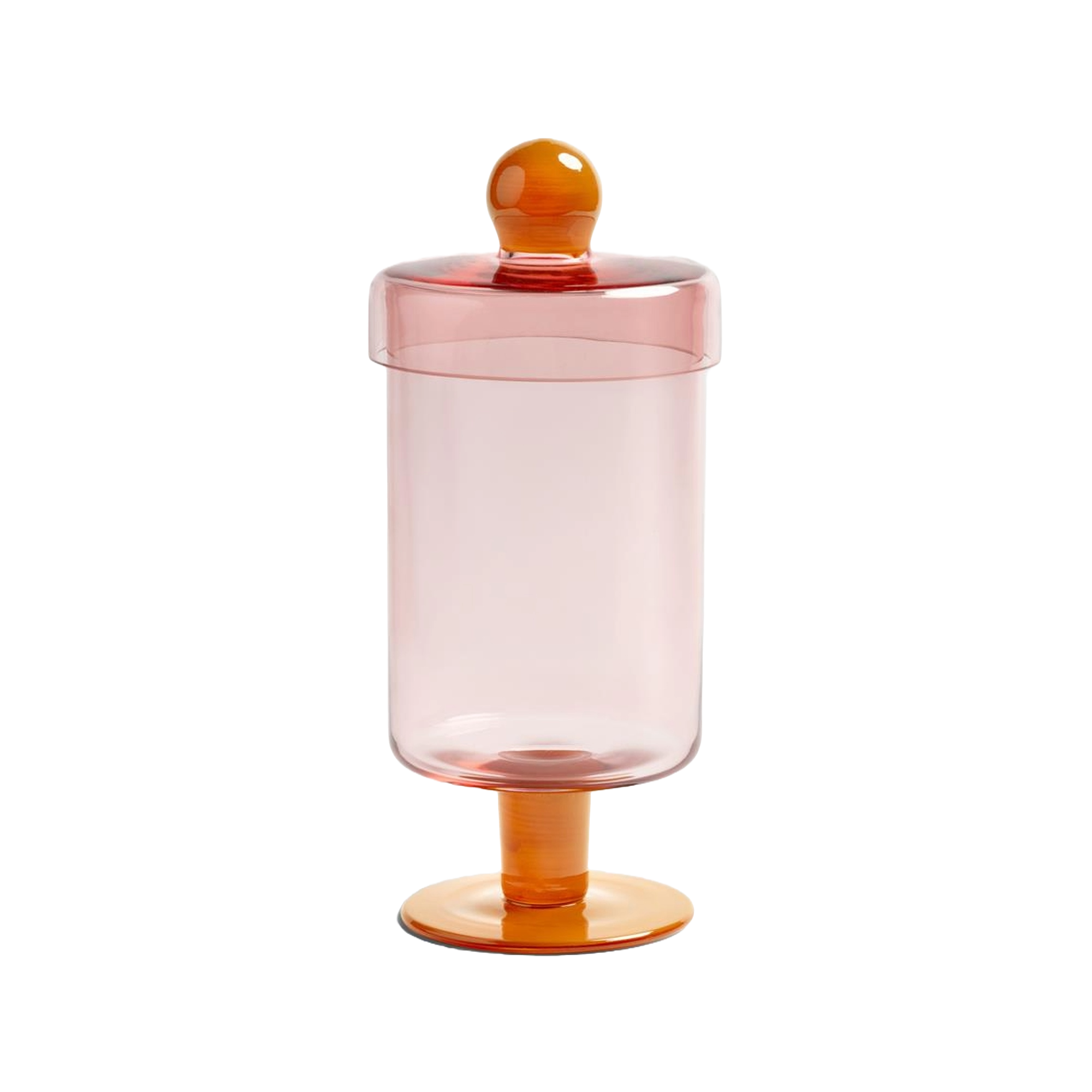 جرة ثنائية طويلة وردي