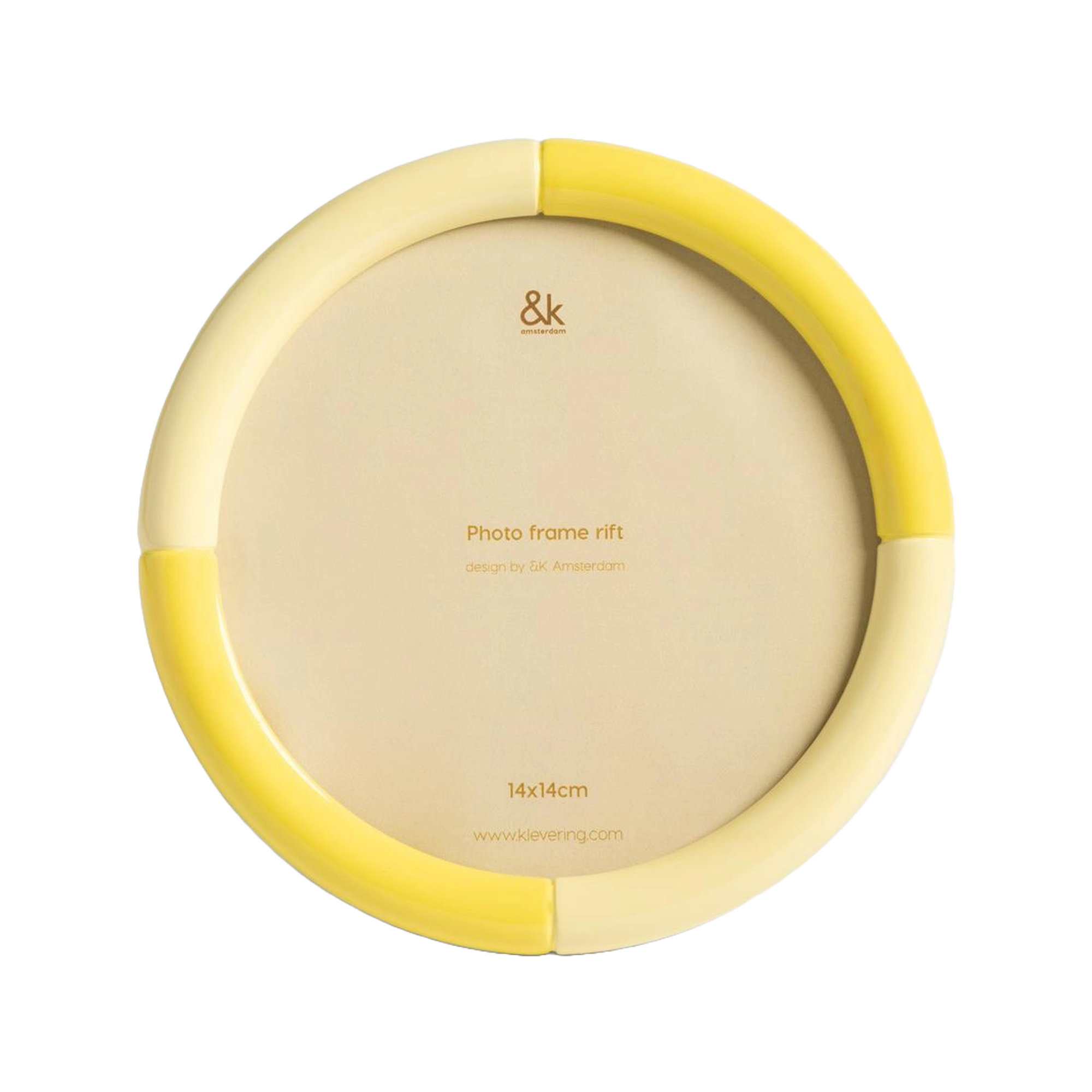 Photo Frame Rift Round Large by &Klevering – The Conran Shop