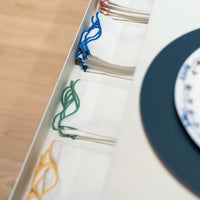 Scallop Napkin White & Yellow 45 x 45cm