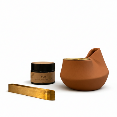 Mini Diya Incsence Burner Set - Terracotta