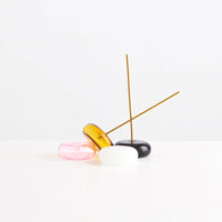 The Pebble Incense Holder Black