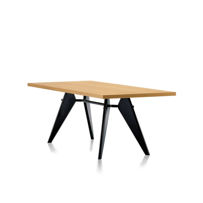 EM Table - Natural Oak Veneer & Deep Black
