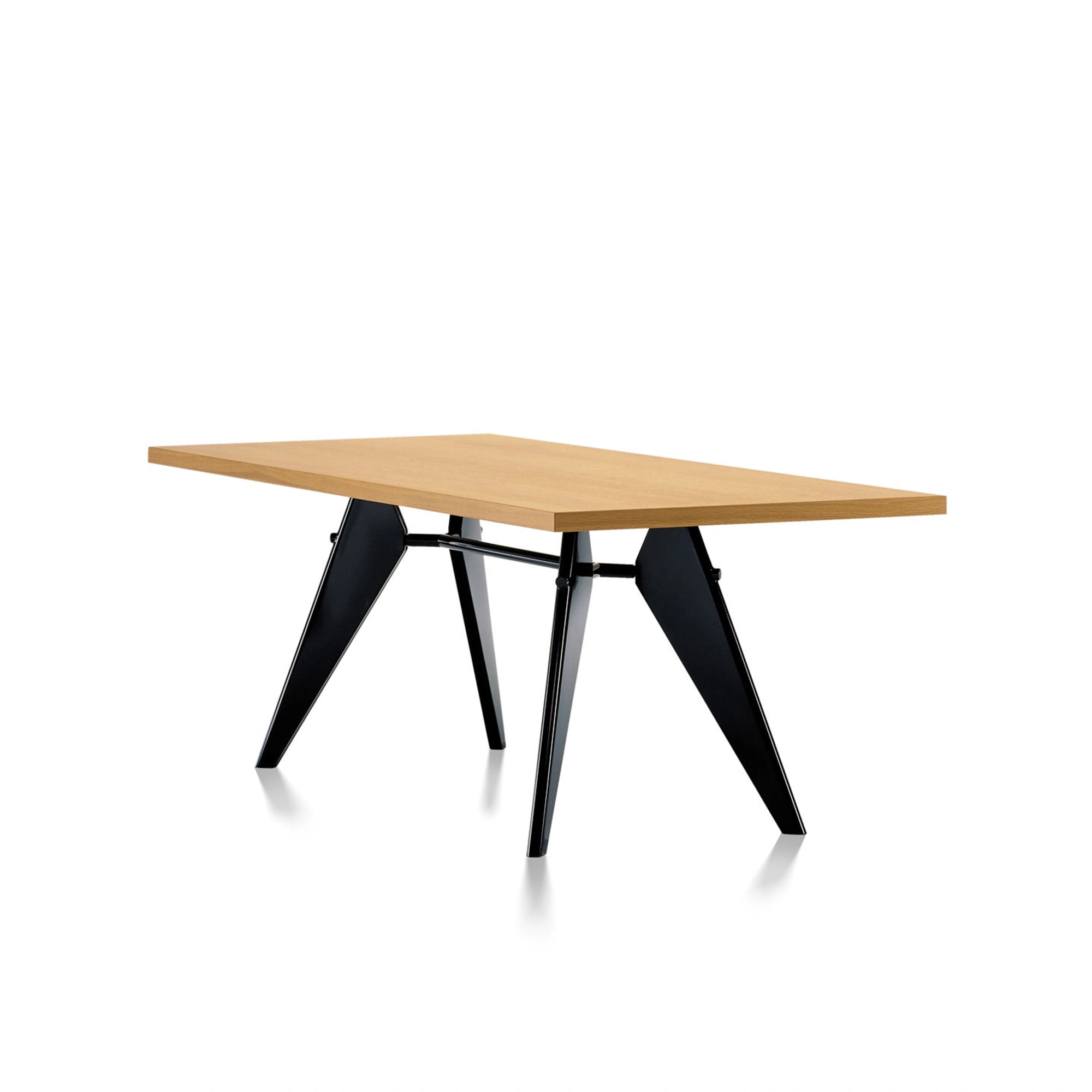 EM Table - Natural Oak Veneer & Deep Black