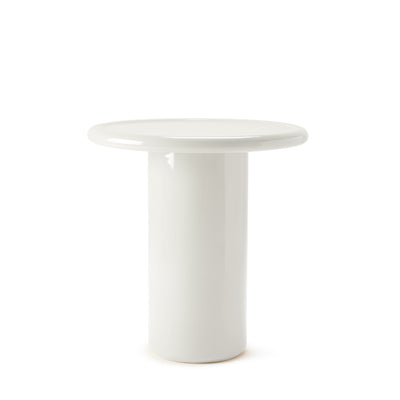 Mag Round Tall Side Table - Chalk