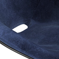 Cross Leg Lounge Chair - Duro Velvet Cobalt