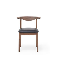 Delta%20Chair%20in%20Walnut%20&%20Black%20Leather image 1