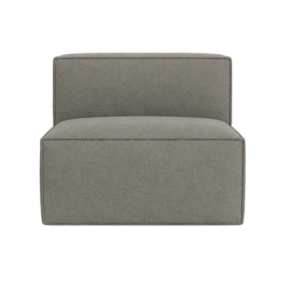 Planar 100cm Middle Module – Stonewash Linen in Onyx