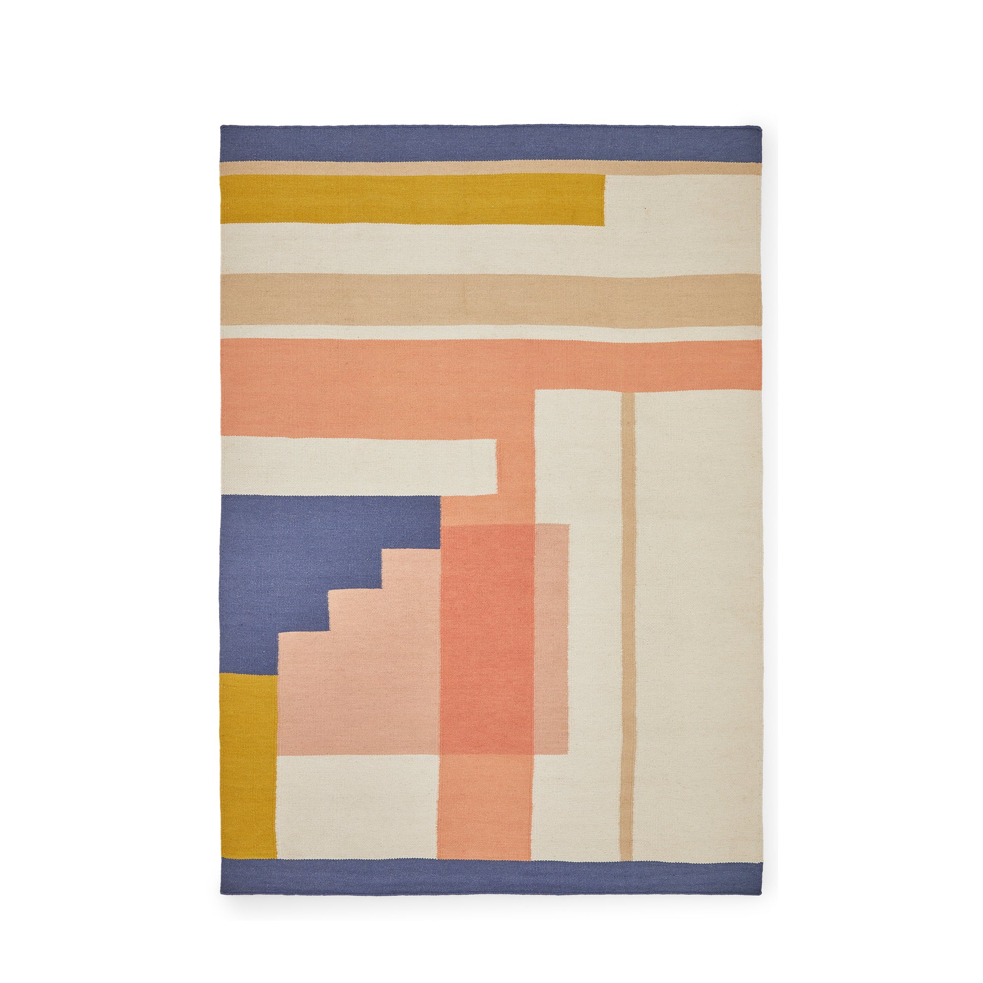 Ives Block Dhurrie Rug 240cm × 170cm by TCS Studio – The Conran Shop