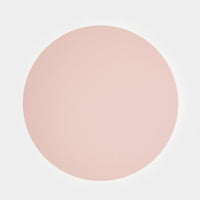 Cuero Two Tone Round Leather Placemat 36cm - Pink & Petrol