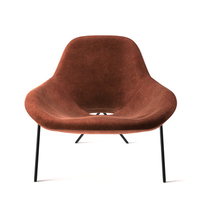 Cross Leg Lounge Chair - Duro Velvet Brick