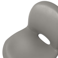 Cross Leg Side Chair - Leather Zinc