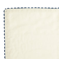 Serenity Ric Rac Linen Napkin Washed Blue 45 x 45cm