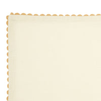 Serenity Ric Rac Linen Napkin Yellow 45 x 45cm