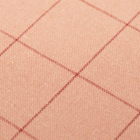 Woven Check Rectangular Placemat Peach 40 x 30cm