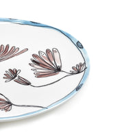 Camelia Aubergine Midnight Flowers Small Serving Plate