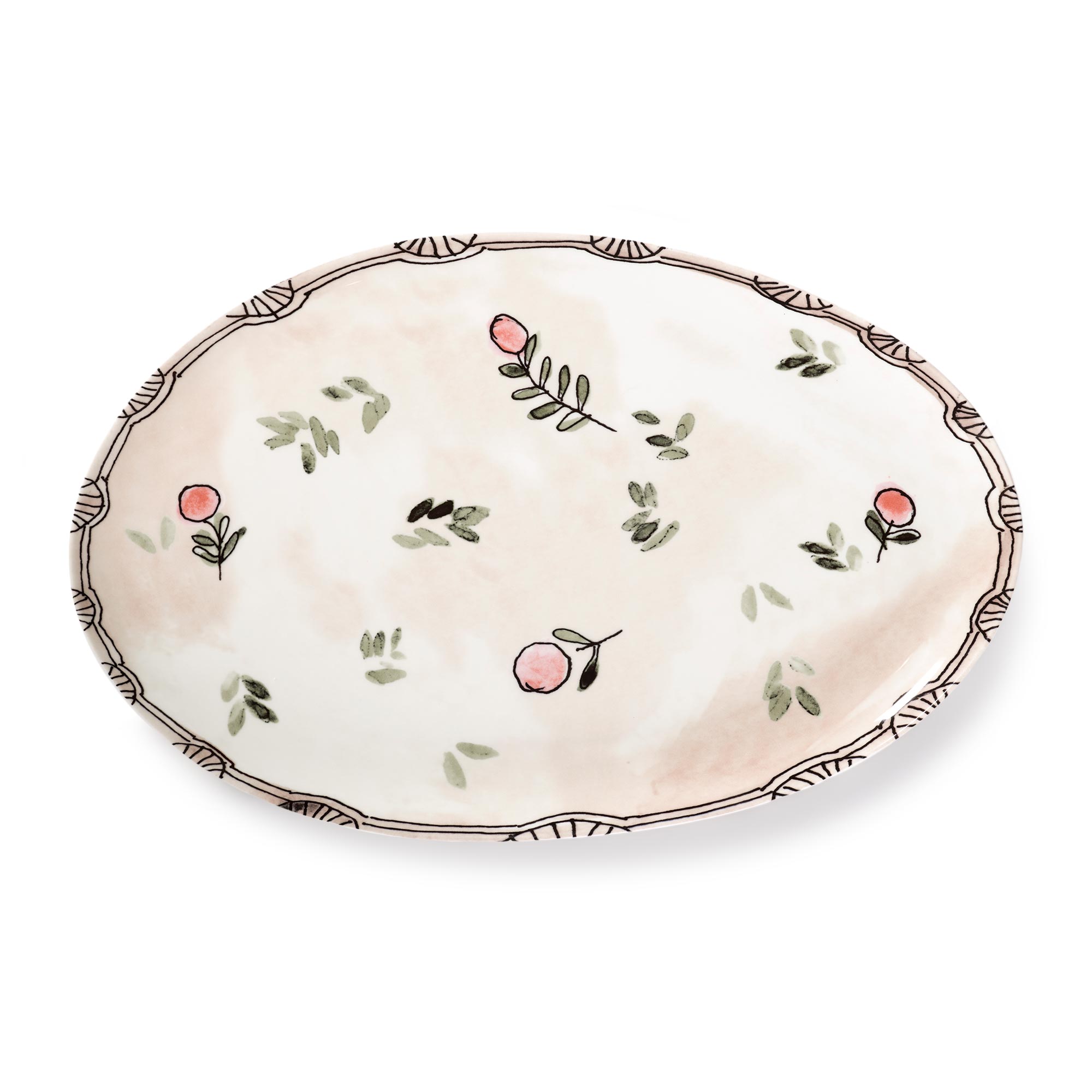 Mirtillo Nude Large Oval Plate °2 image 1