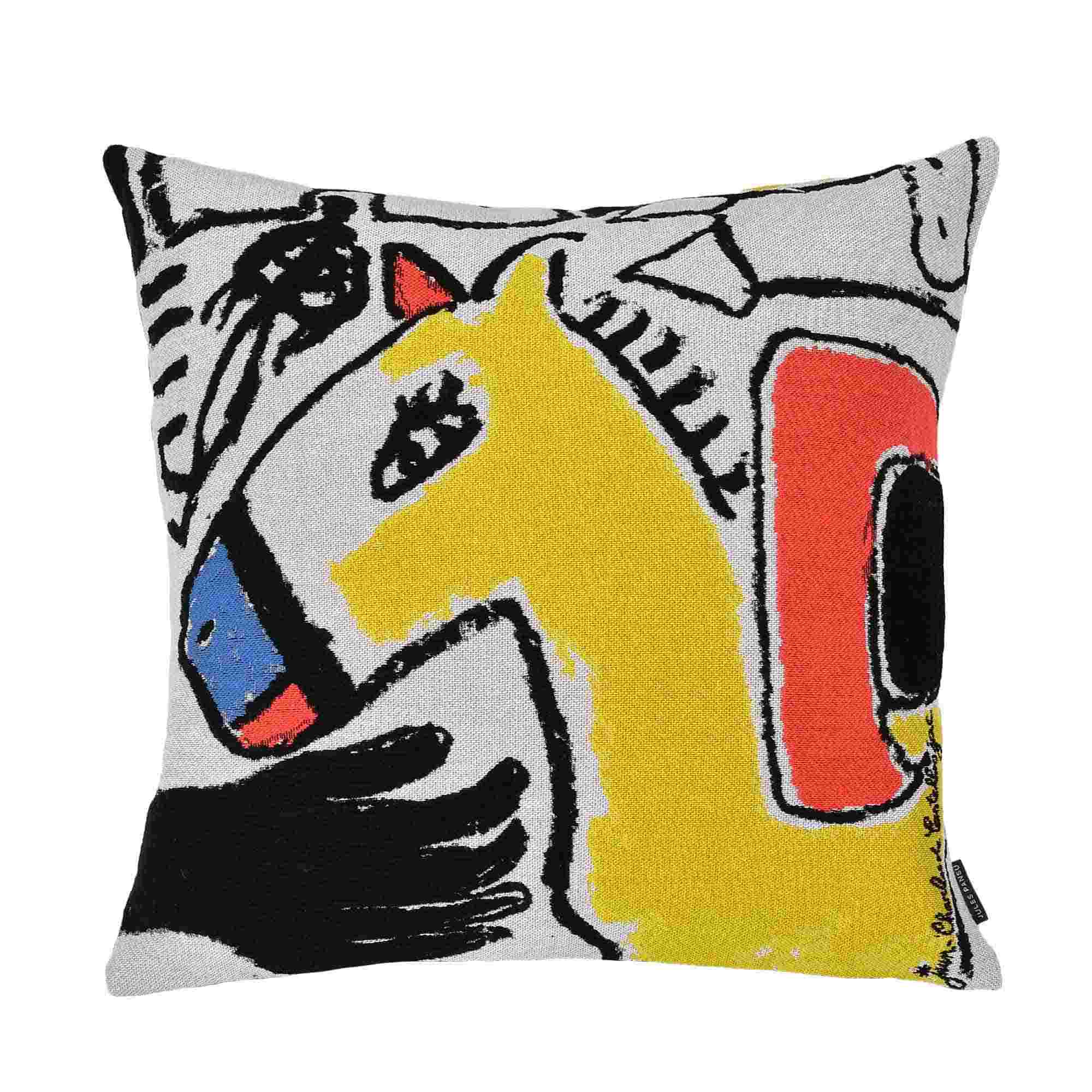 Cheval De Toi Cushion Cover - 45cm x 45cm by Jules Pansu – The