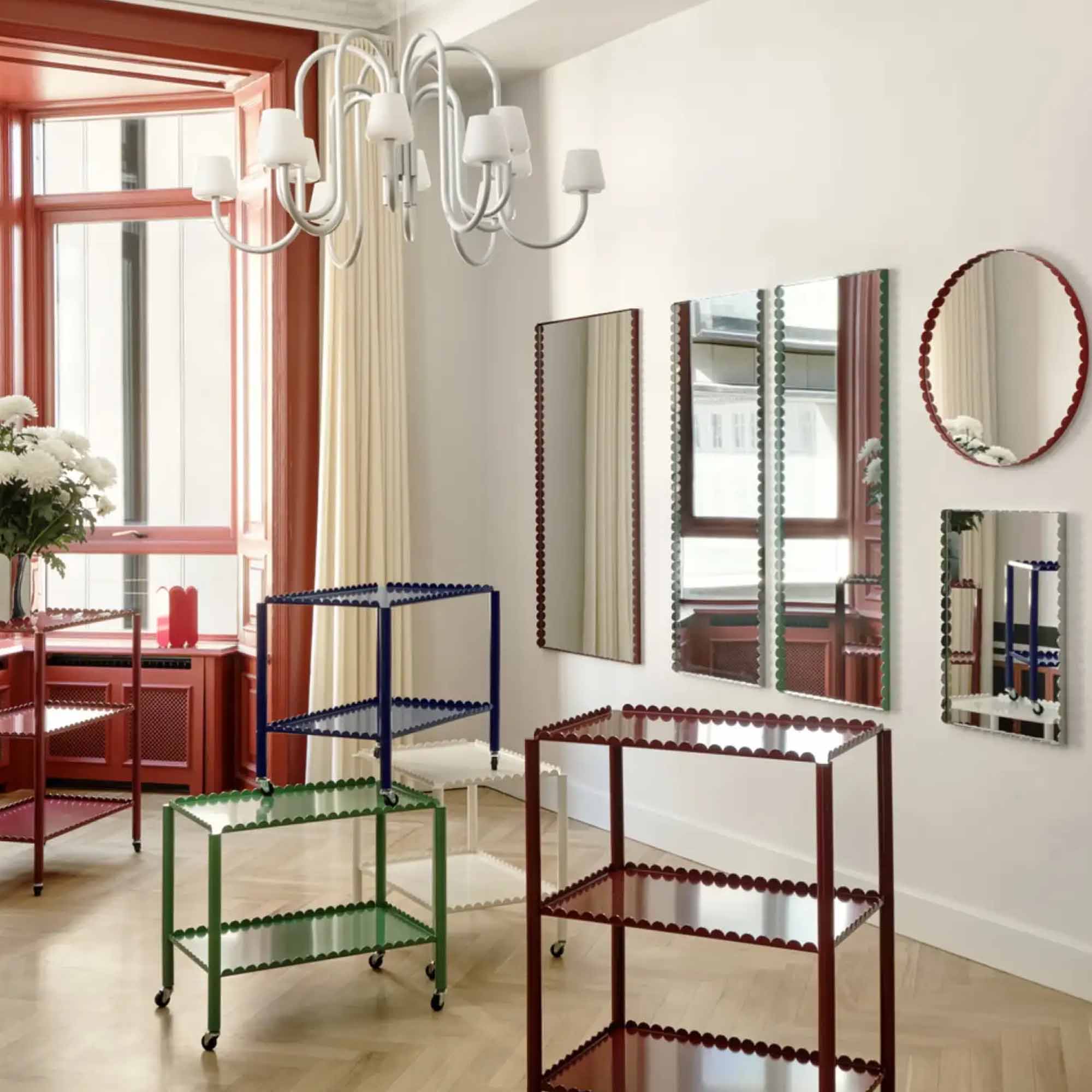 Arcs Rectangle Mirror S - Mirrored