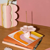 حامل البخور تمبلو - وردي فاتح