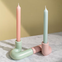 Templo Candle Holder - Olive Green