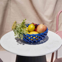 Sicilia Ceramic Basket - Blue