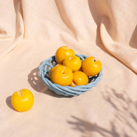 Sicilia Ceramic Basket - Light Blue