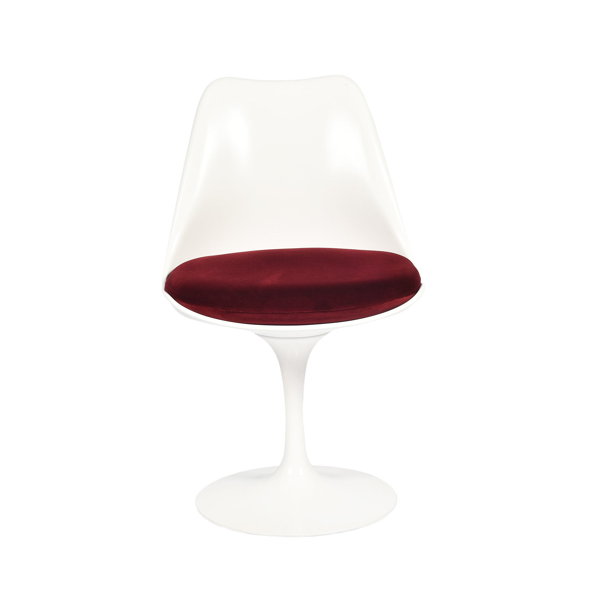 Saarinen Tulip Armless Chair - Red Leather image 1