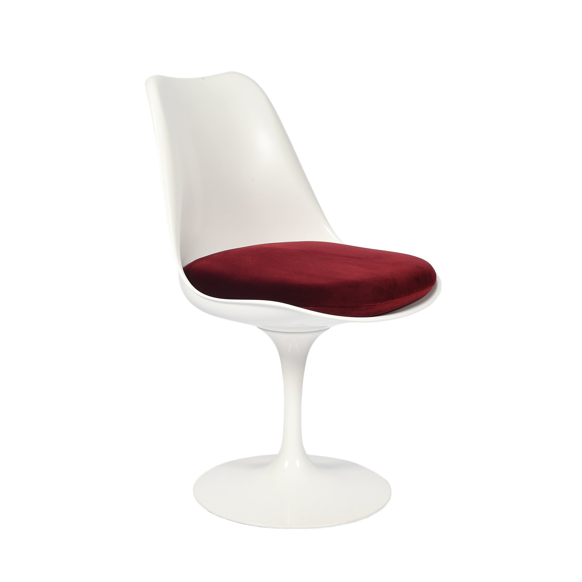 Saarinen Tulip Armless Chair - Red Leather image 3