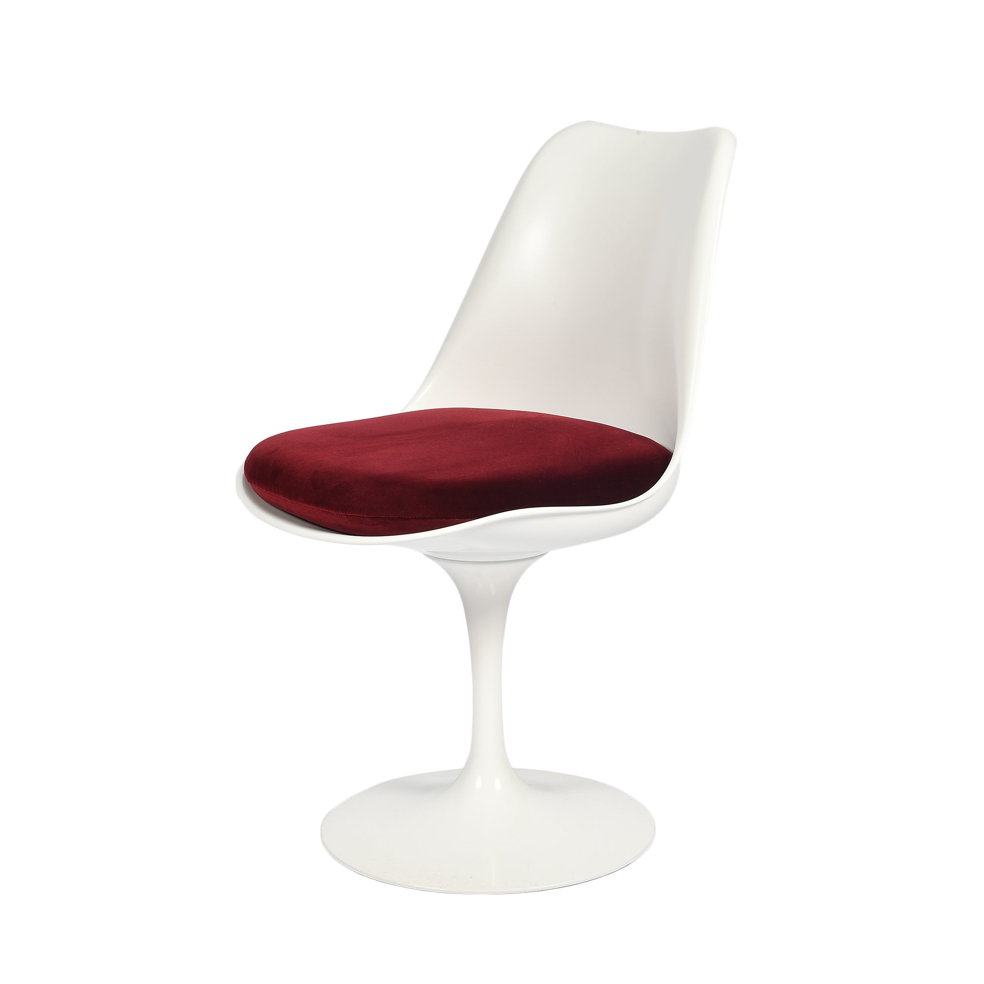 Saarinen Tulip Armless Chair - Red Leather image 5
