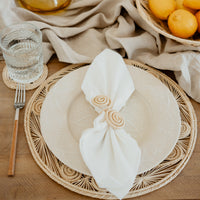 Sandra Woven Napkin Rings Set of 4 Pieces
