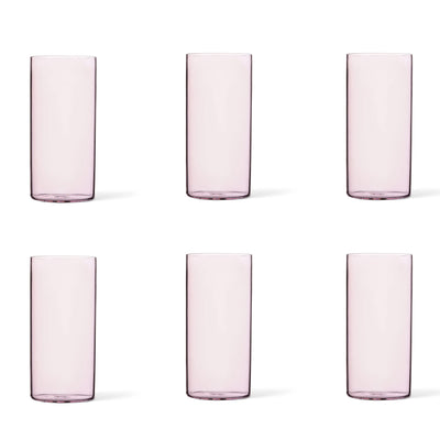 Cilindro Extra Light Colore Long Drink Pink (Set of 6)