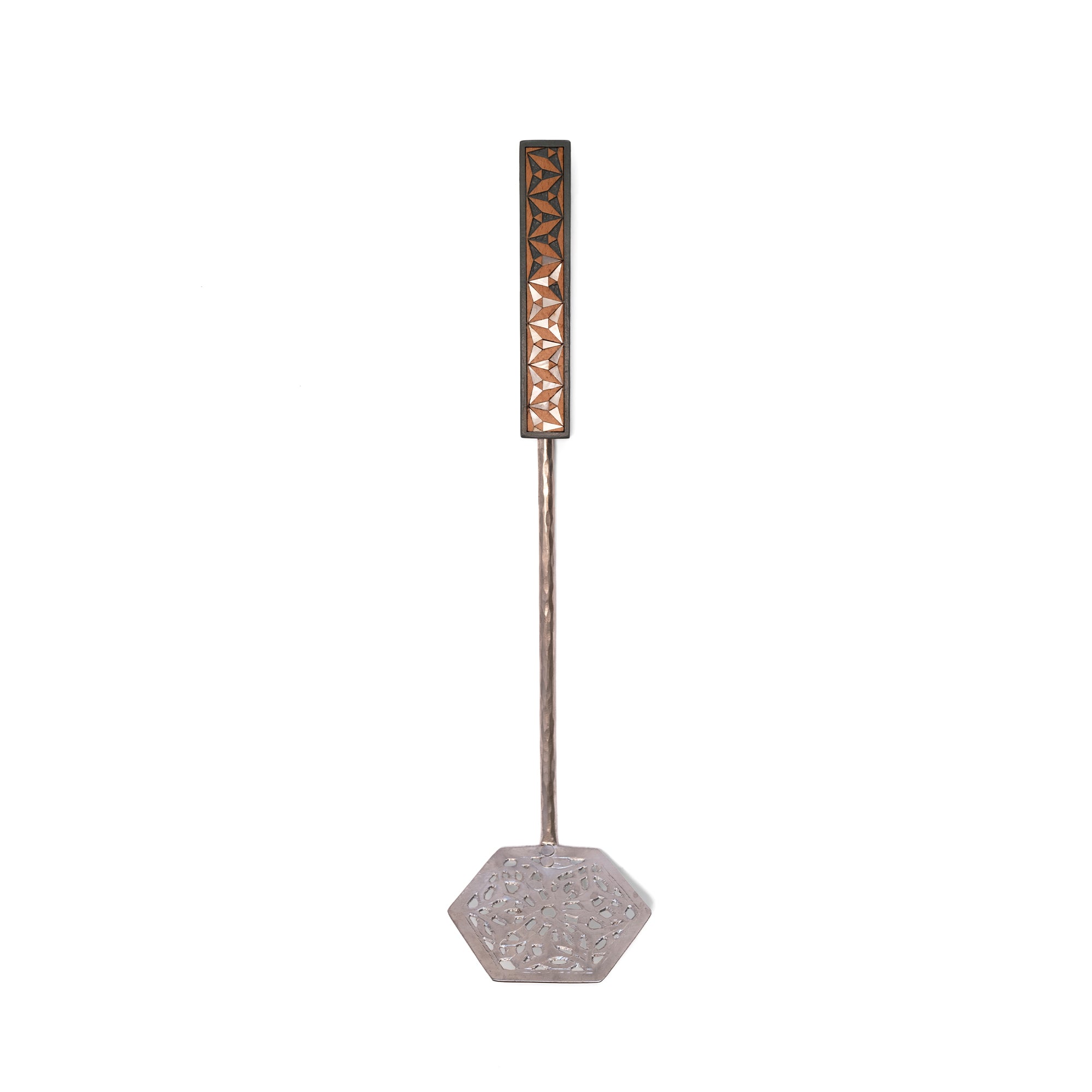 Carved Spatula Spoon With Triangle Shapes on Handle - Green – The ...