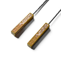 Salad Set with Triangle Decoration on Handles - Yellow