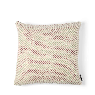 Olive & Burgundy Wool Inlay Cushion Cover