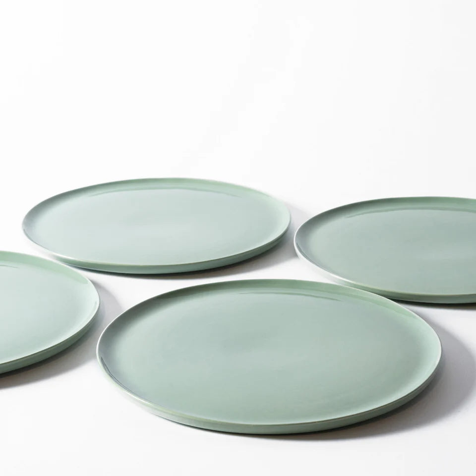 Luna Celadon Dinner Plate 27cm Set - 4 Pcs
