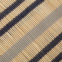 Stripe Bamboo Square Placemats Set of 2 Navy & Grey
