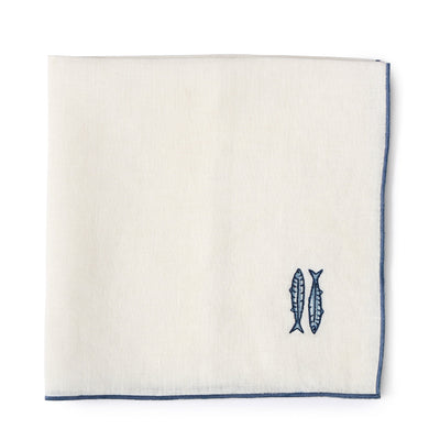 Motif Embroidered Sardine Napkin