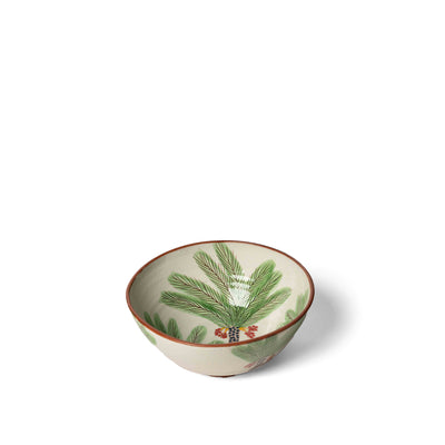 Serving Bowl With 3 Palms & Red Dates - Medium