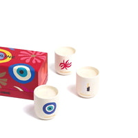 مجموعة من 3 شموع صغيرة