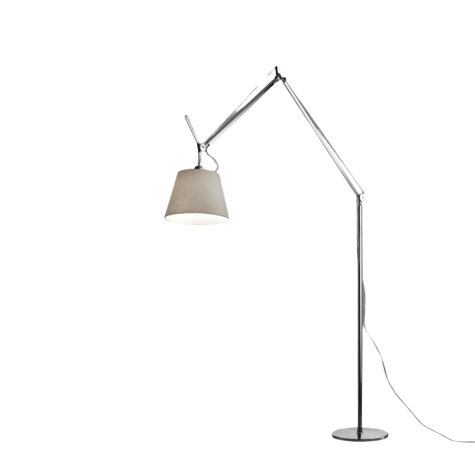Tolomeo Mega Floor Lamp  With Dimmer - Aluminum