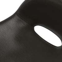 Cross Leg Counter Stool Tosca Leather Black