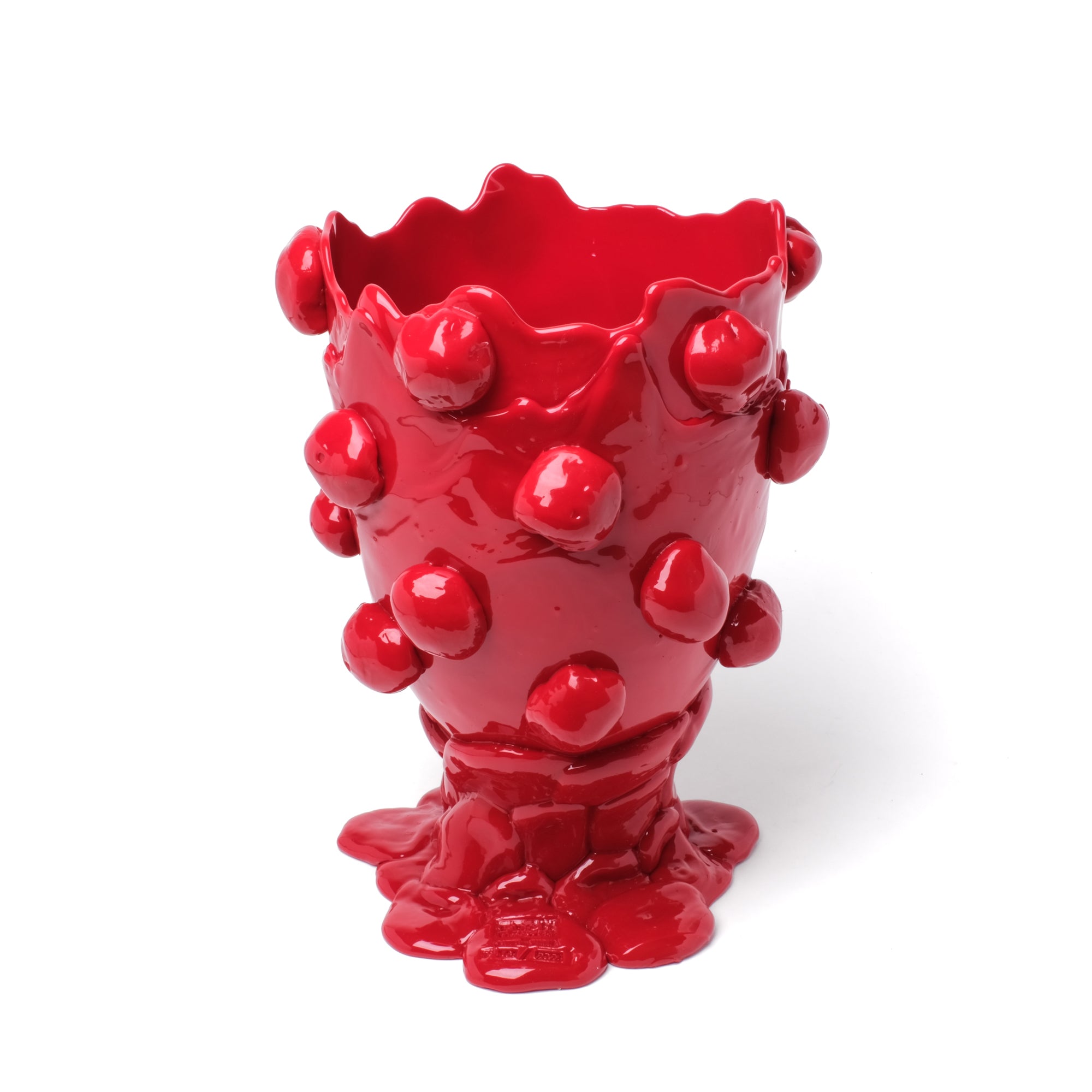Nugget Large Vase - Matt Red